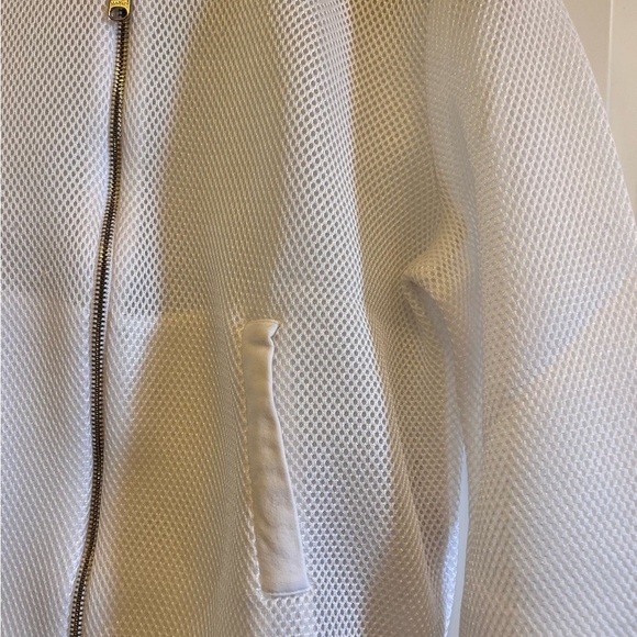 EUROPEAN FASHION: MAX AND CO White Mesh Bomber Jacket - Picture 4 of 9